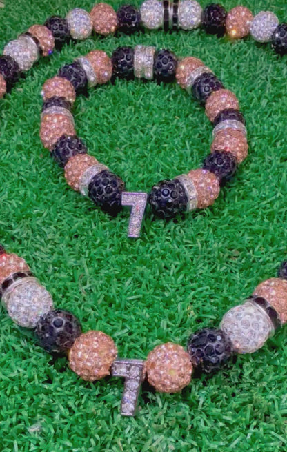 Custom Fan Bracelet | Number or Initials